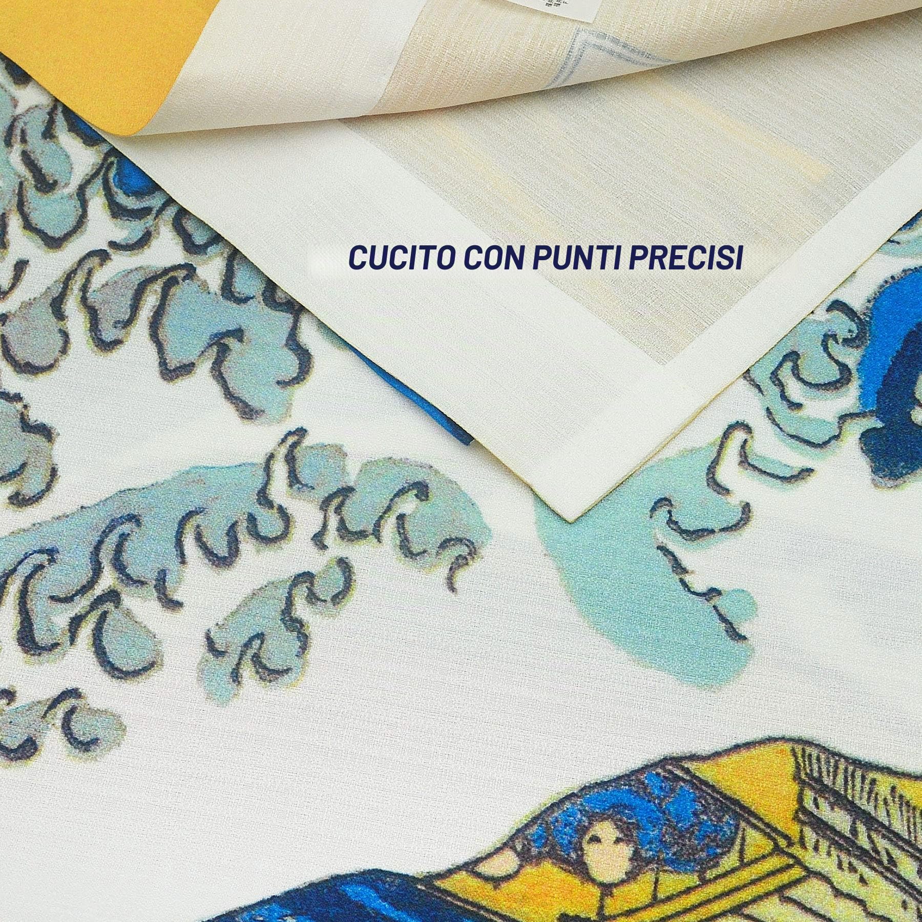 LIGICKY - Tenda giapponese Noren Ukiyoe Hokusai The Great Wave off Kanagawa Mount Fuji, arazzo da appendere alla porta, 85 x 150 cm