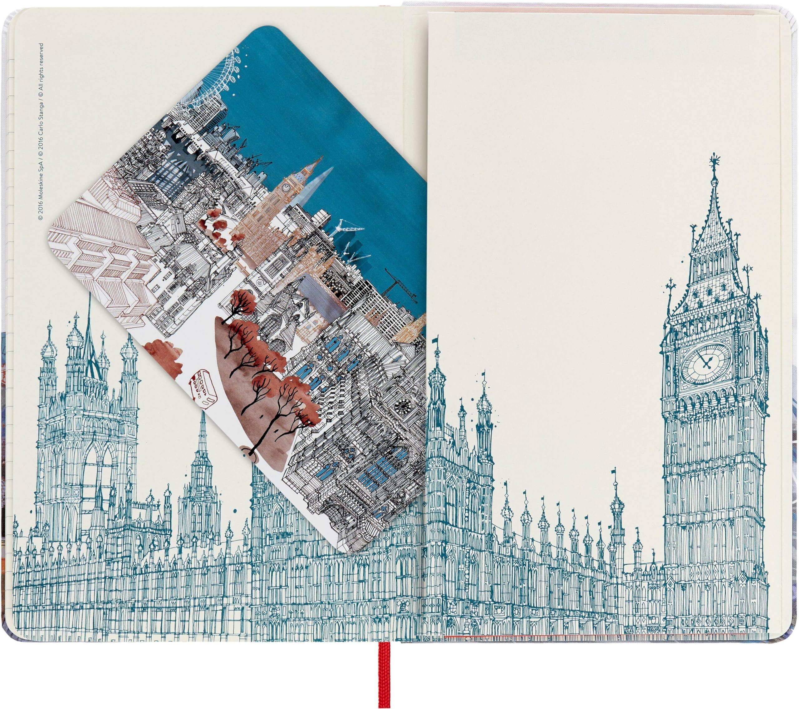 Moleskine I AM the city London Notizbuch limitierte Ausgabe, L/A5, liniert, fester Einband