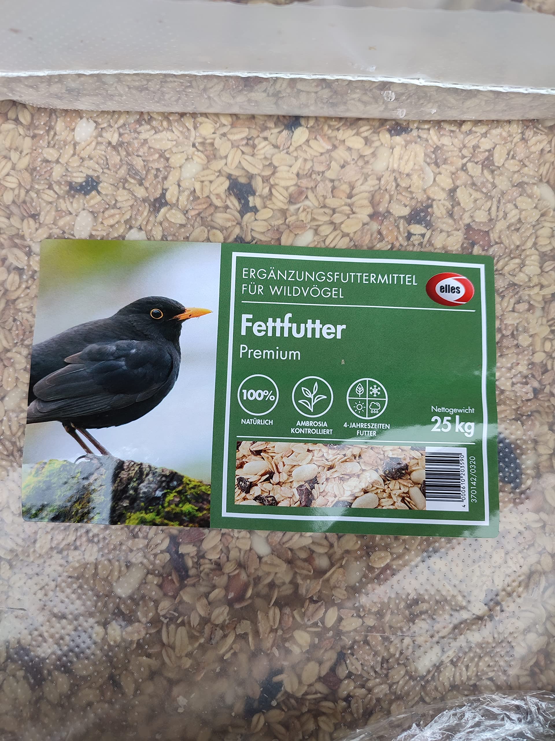 Premium Fettfutter Winterfettfutter Mischung 25 Kg