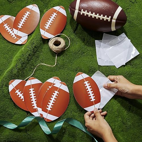 Miniatura 6 de Tenceur 80 piezas de recortes de fiesta deportiva de 5.91 pulgadas, decoraciones de fiesta deportiva con recortes de bolas de papel con puntos de