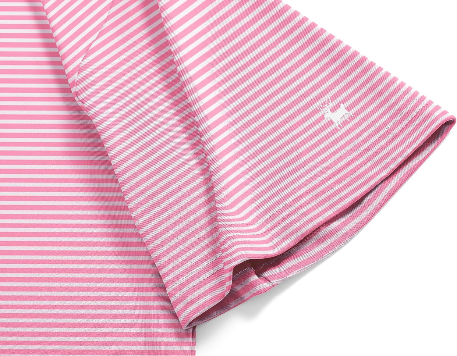 ZITY Men Golf Polo Shirts Short Sleeve Striped UPF 50+ Moisture Wicking Casual Collared Print T-Shirt for Men - Image 4