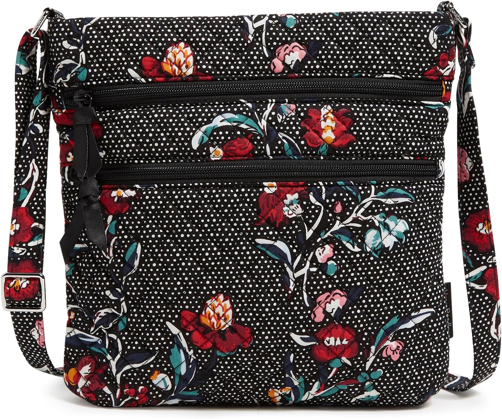 Vera Bradley レディース コットン トリプル ジップ ヒップスター クロスボディ パース
