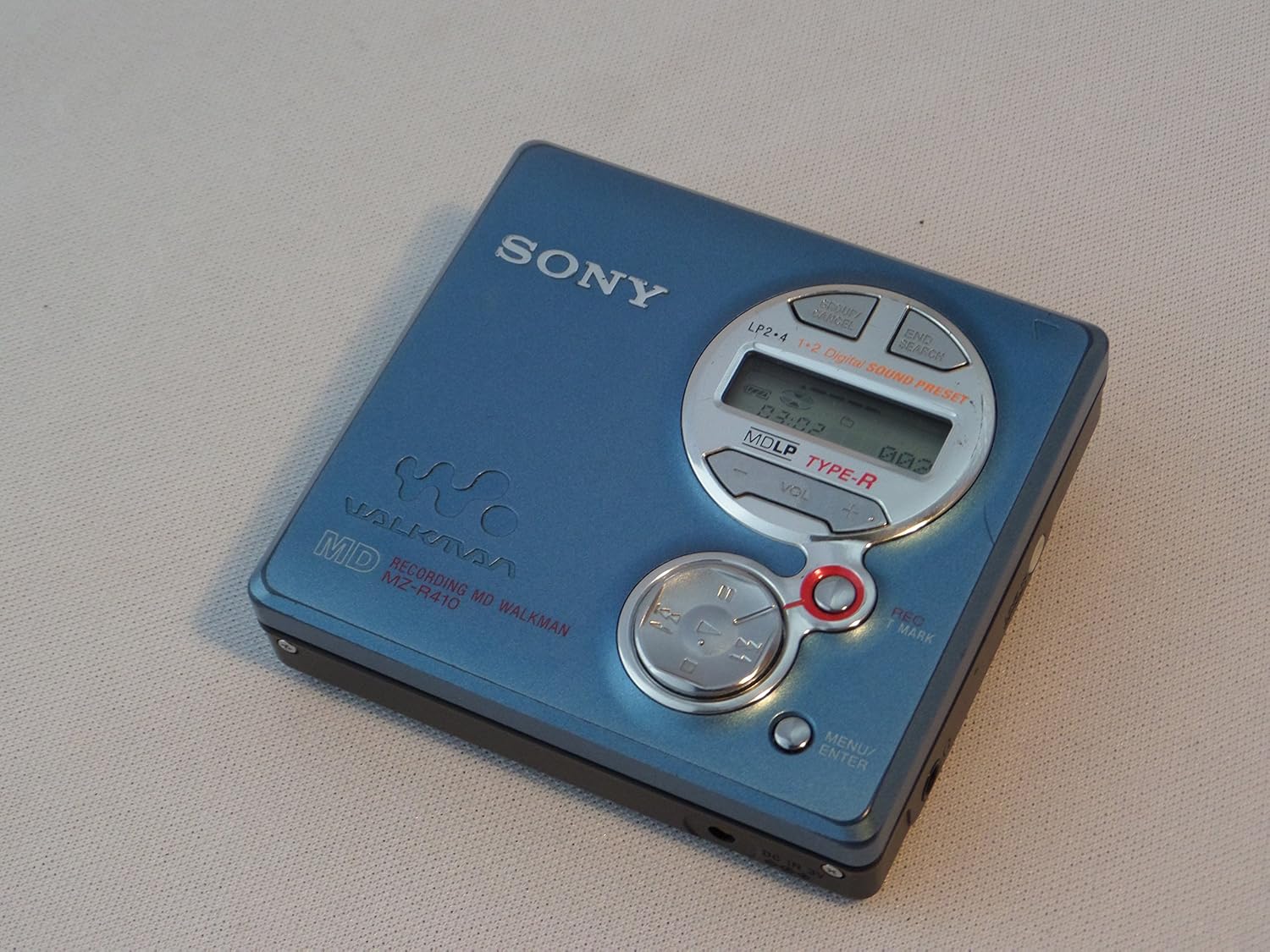 Sony MZR410/L taşınabilir MinidiscRekorder Mavi