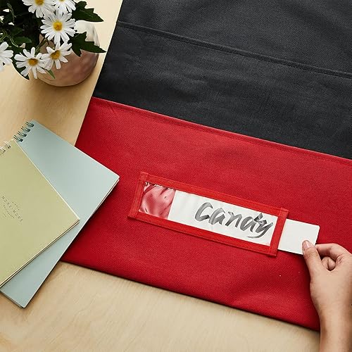 Miniatura 5 de Maitys 24 bolsillos de almacenamiento para sillas de 16 x 19 pulgadas, organizador grande para asientos de aula, almacenamiento de asientos de 8