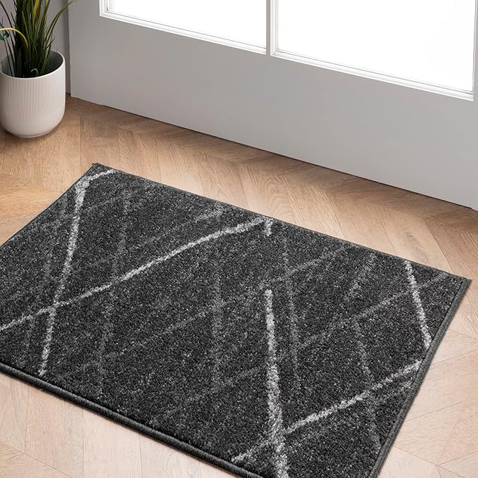 nuLOOM Thigpen Contemporary Accent Rug, 2x3, Dark Grey Amazon.ca Home