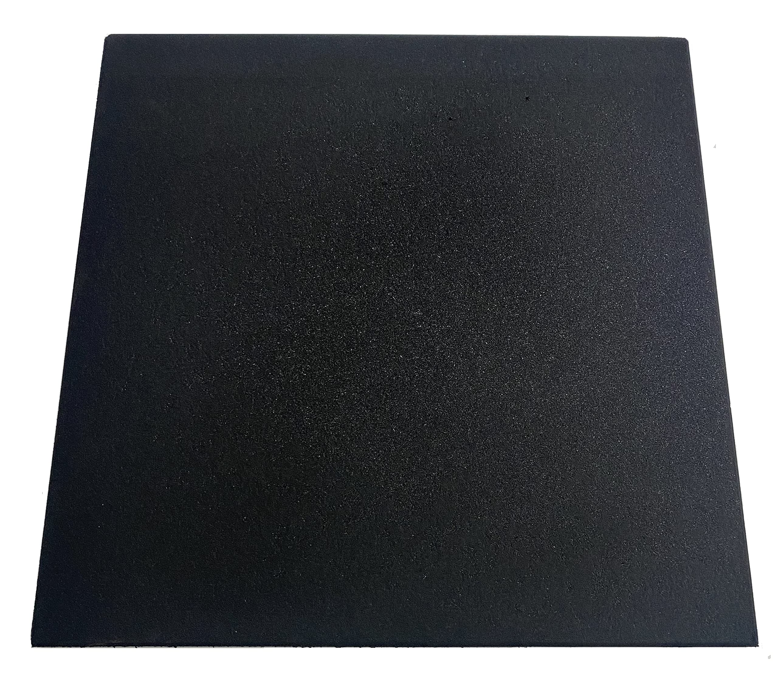 JOWY Losetas de Caucho Negra 100% SBR Reciclado – Antideslizantes y Absorbentes de Impacto – Suelo para Gimnasio – Medidas: 1,5x50x50 cm | 1x50x50 cm | 1x100x100 cm (Negro, 1,5x100x100cm, 4)