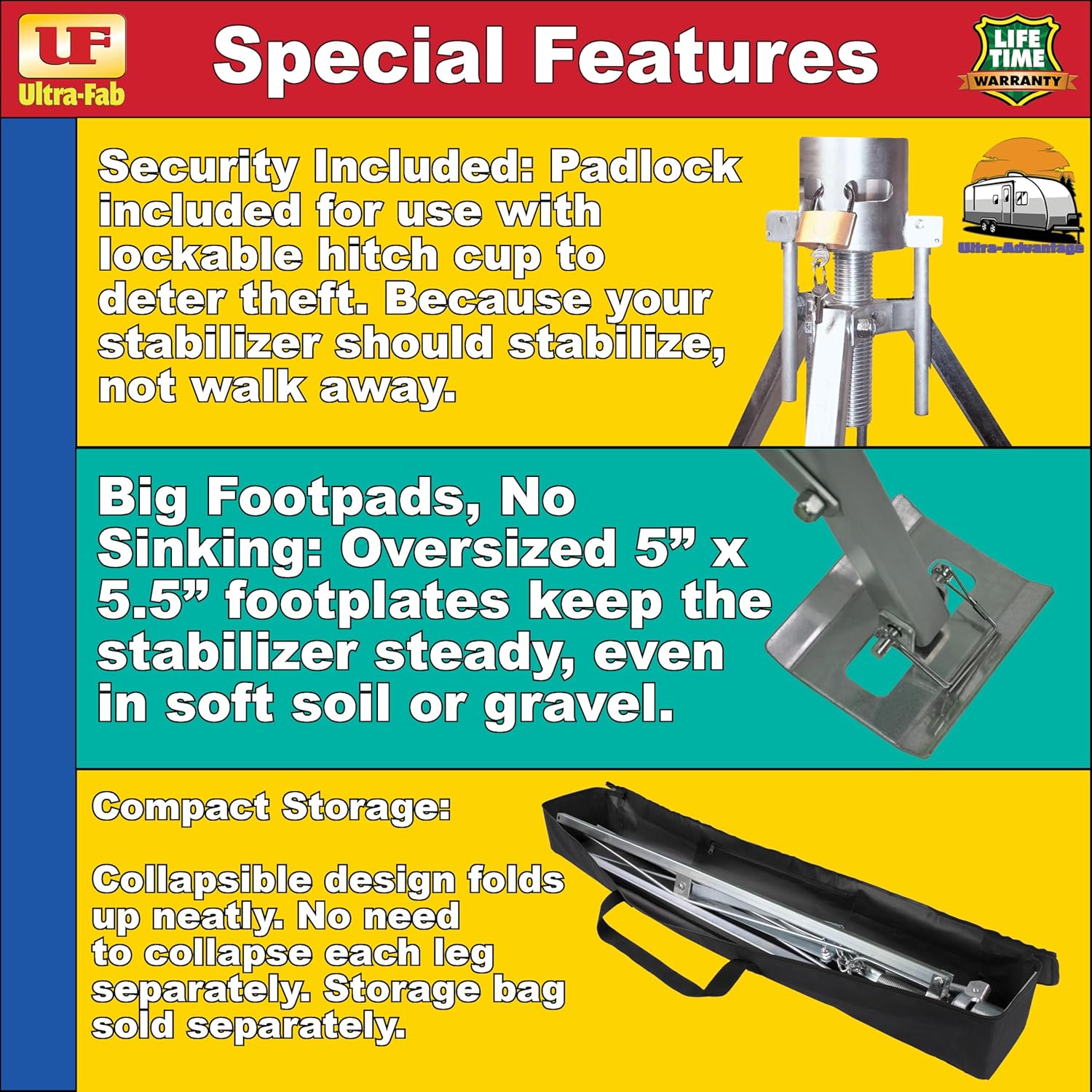 Alumilite King Pin Tripod Stabilizer (19-950200) Ultra-Fab Products