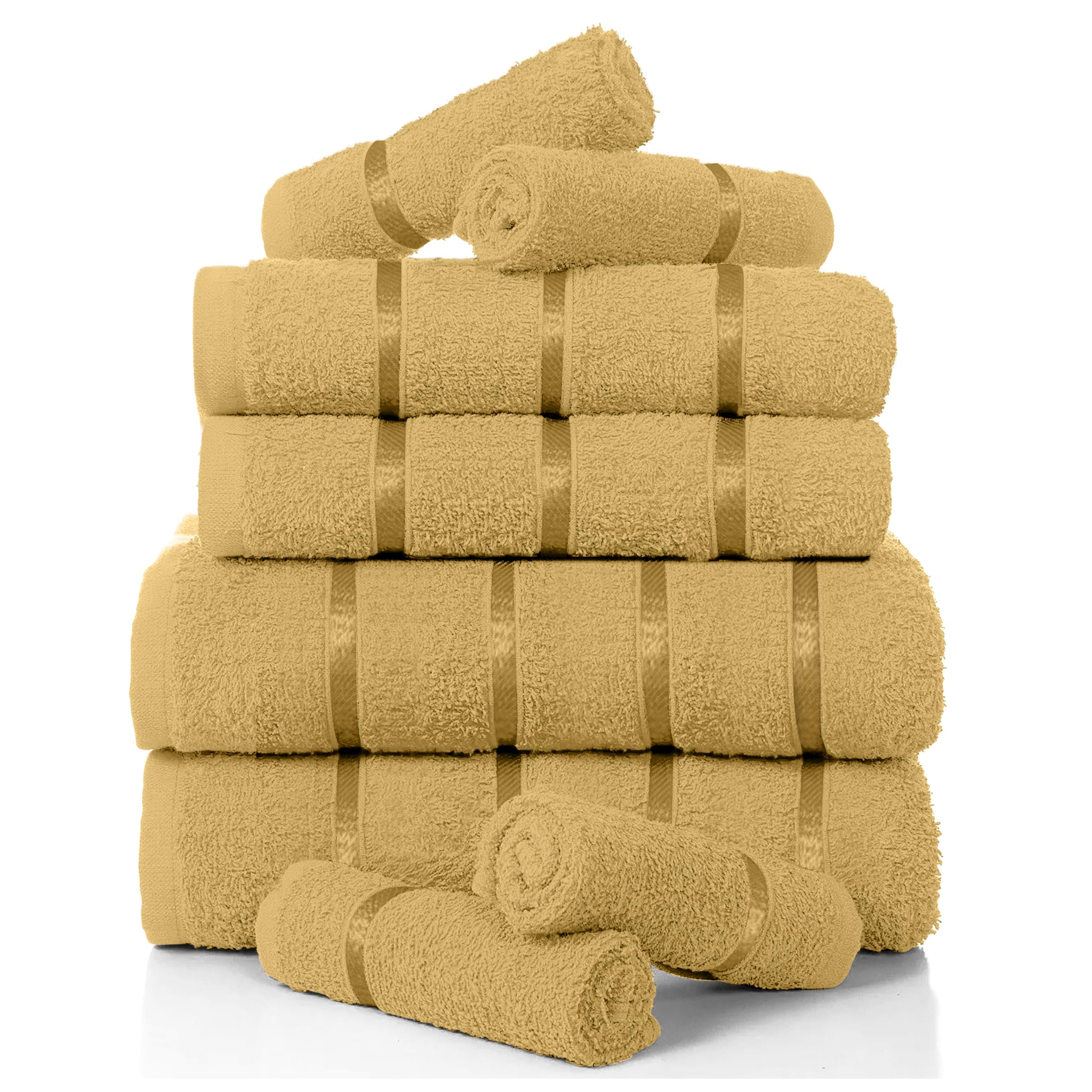 GC GAVENO CAVAILIA Egyptian Cotton Towel Bale Set, Highly Absorbent & Quick Dry Towels for Bathroom (2 Hand, 2 Bath