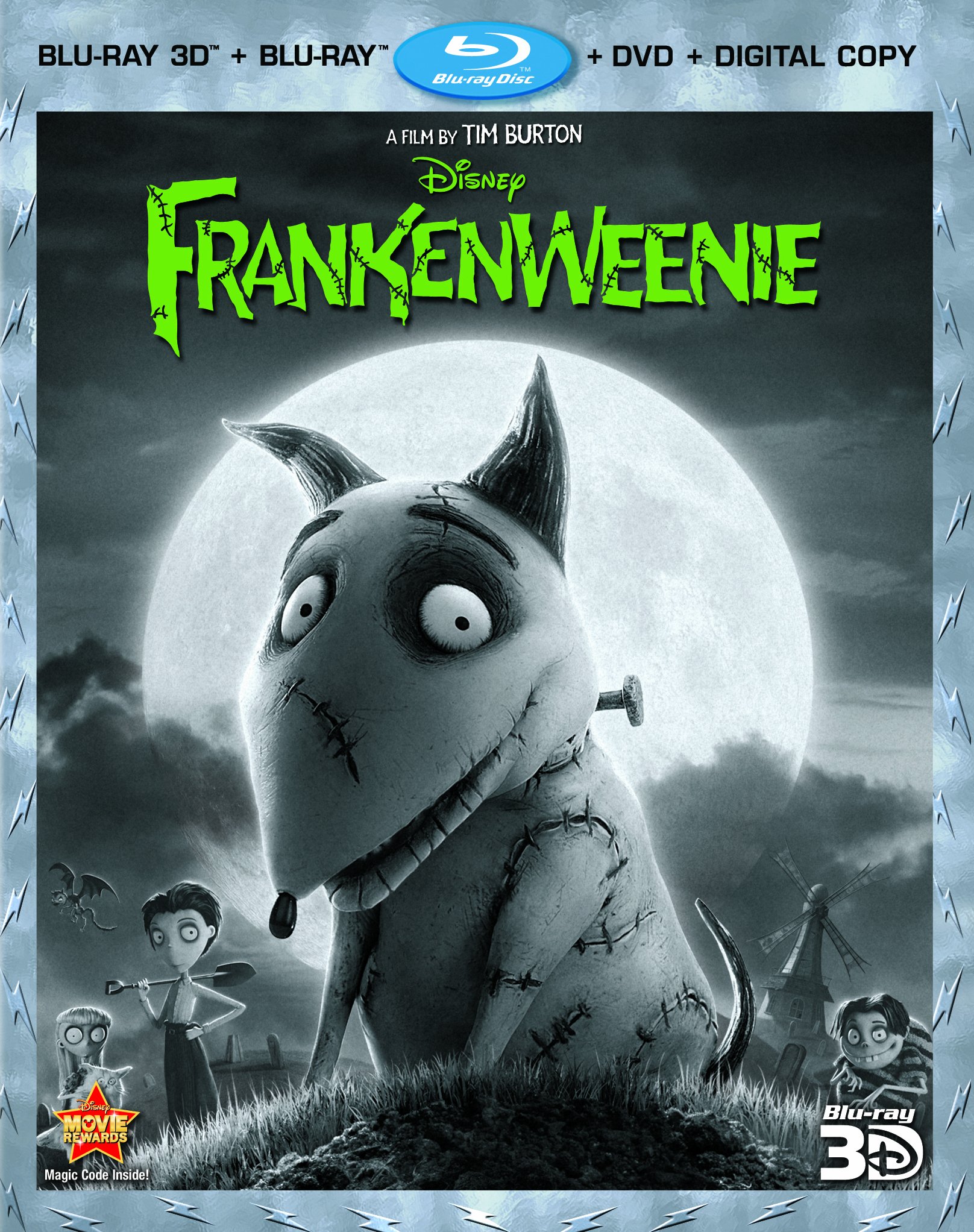 Frankenweenie (Four-Disc Combo: Blu-ray 3D/Blu-ray/DVD + Digital Copy) [3D Blu-ray]