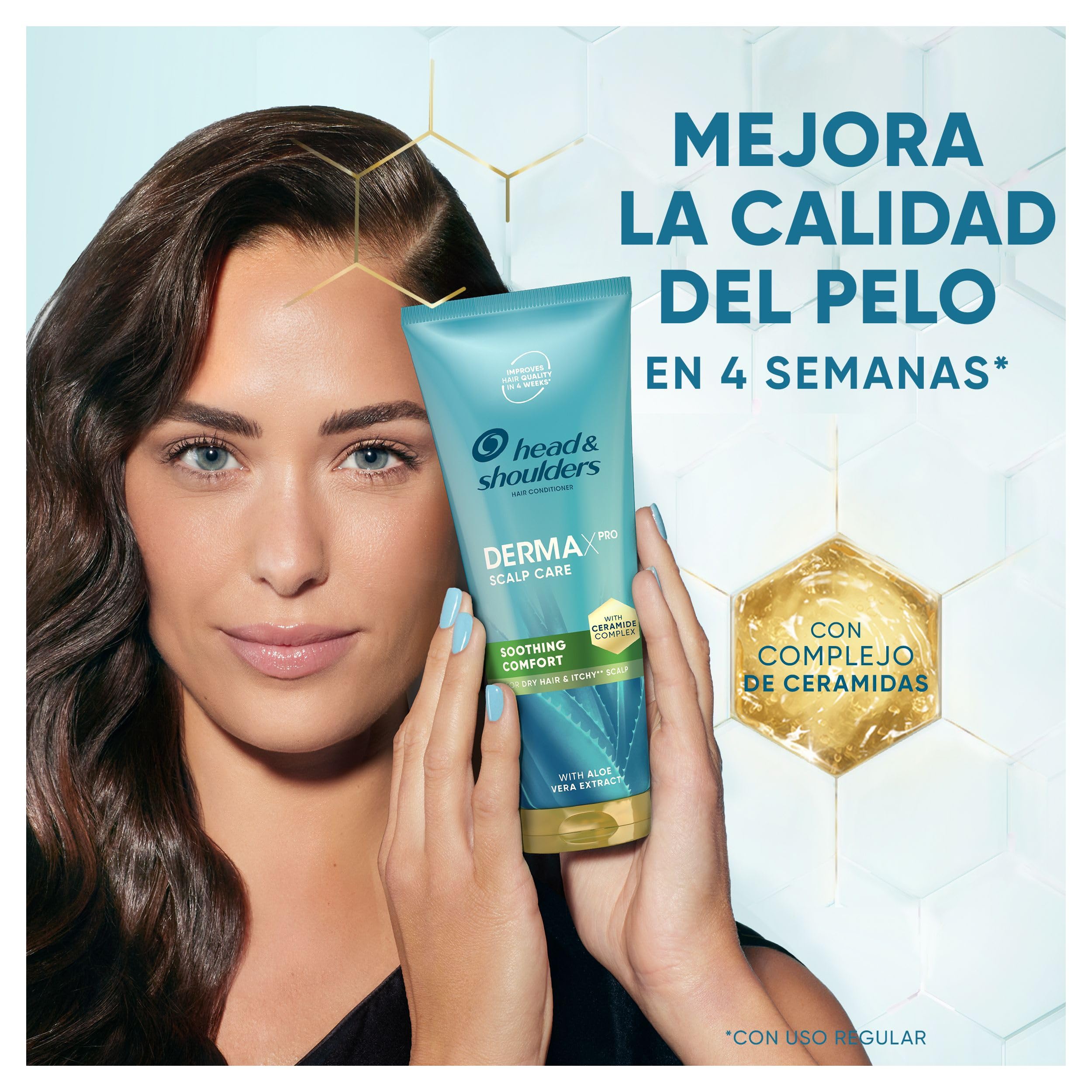 H&S DermaXPro Hidratante Champú Anticaspa 300ml + Acondicionador 220ml + Tratamiento 145ml