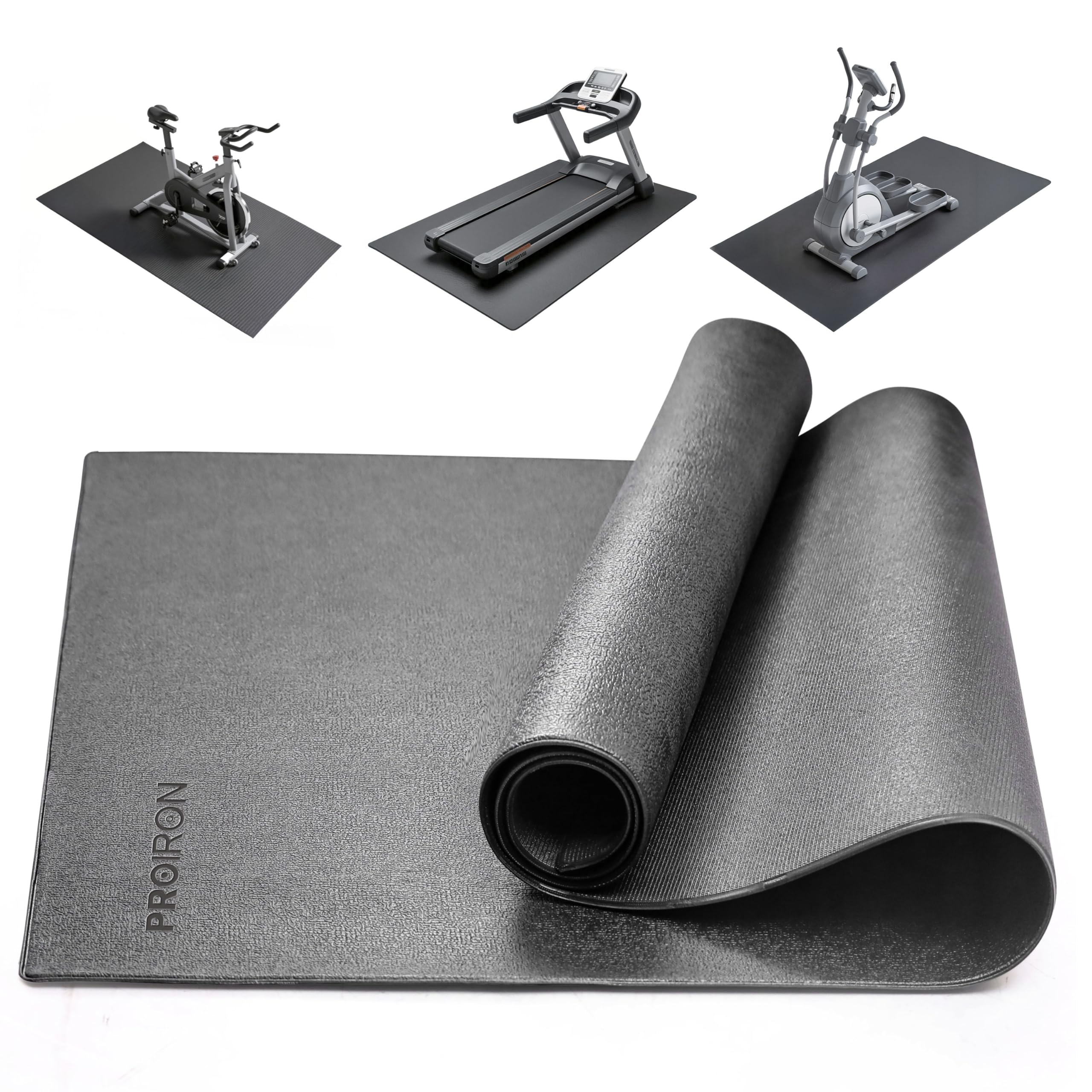 PROIRON Tapis Home Trainer Protection des Sols Tapis de Sport Fitness a la Maison pour Machines d'entraînements physiques pour vélos d’Appartements, Rameurs