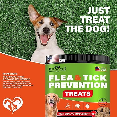 Miniatura 8 de Flea and Tick Prevention Chewable Pills for Dogs and Cats - Revolution Oral Flea Treatment for Pets - Pest Control  Natural Defense - Chewables