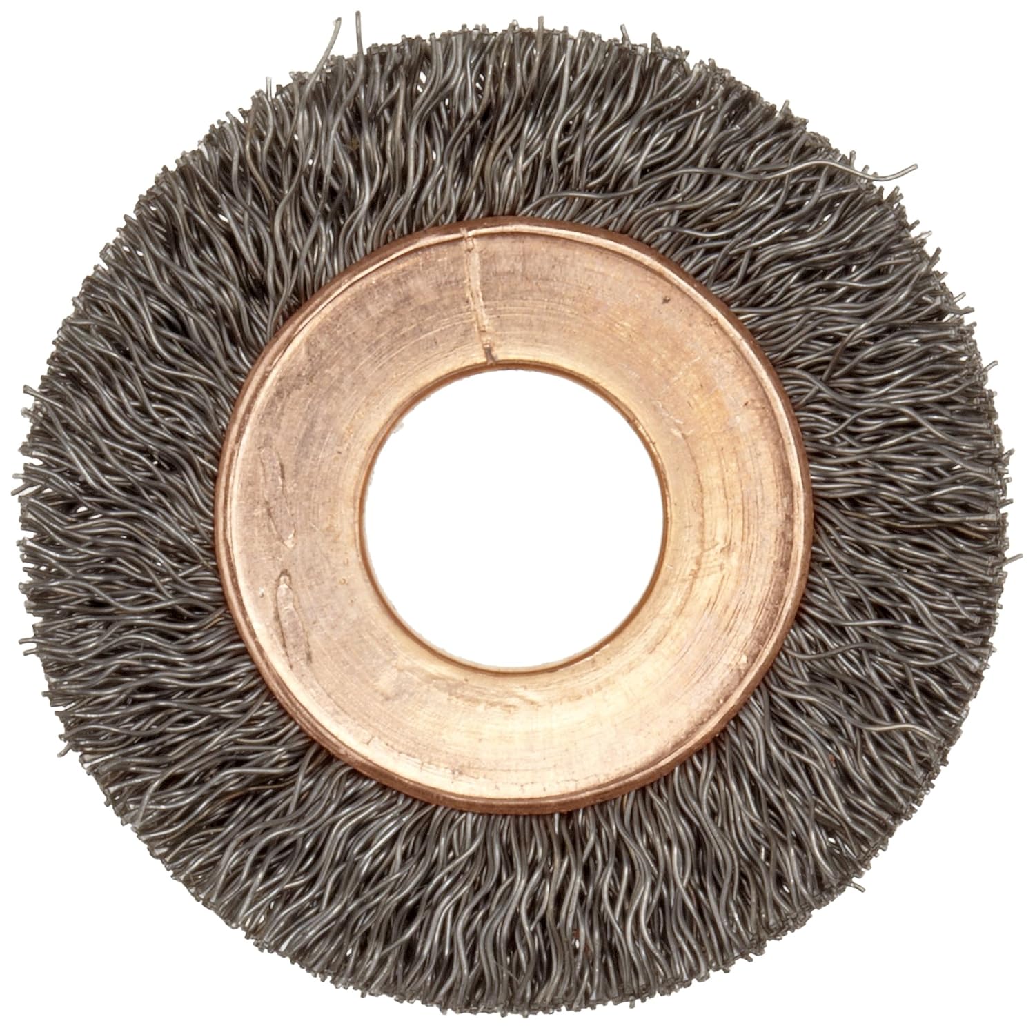 Weiler 15111 1-1/4" Crimped Wire Wheel, 006" Steel Fill, 1/4" Arbor Hole, Made in The USA (Pack of 10)
