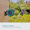 GARDENA Wall-mounted Automatic Winding Hose Box RollUp L 30m Blue Hose Reel 180-degree rotation UV & frost protection German brand Watering Gardening Watering 18625-20 Product : up to 5