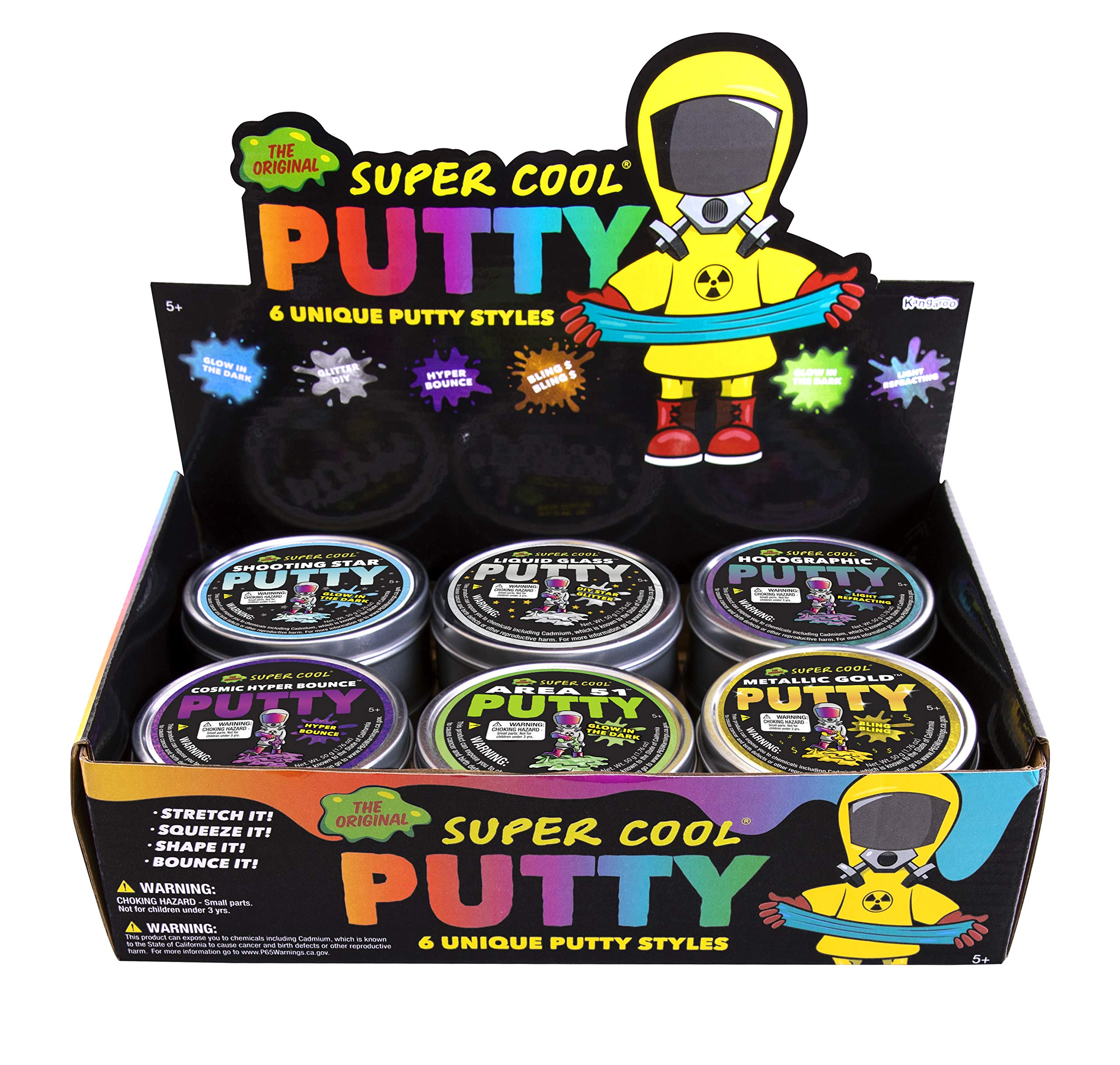 Buy Super Cool Putty 12 Pack 12 Vibrant and Stretchy Putties That