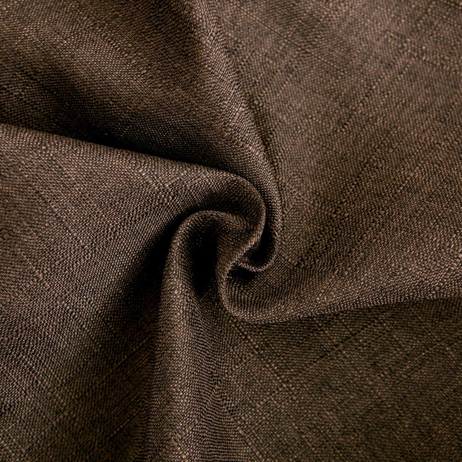 RainRoad Linen Decorative Throw Pillow Covers Cushion Cover Pillow Case for Sofa Couch Bed Chair, Soft Square Dark Brown Throw Pillows 18x18 Inch,Set of 2