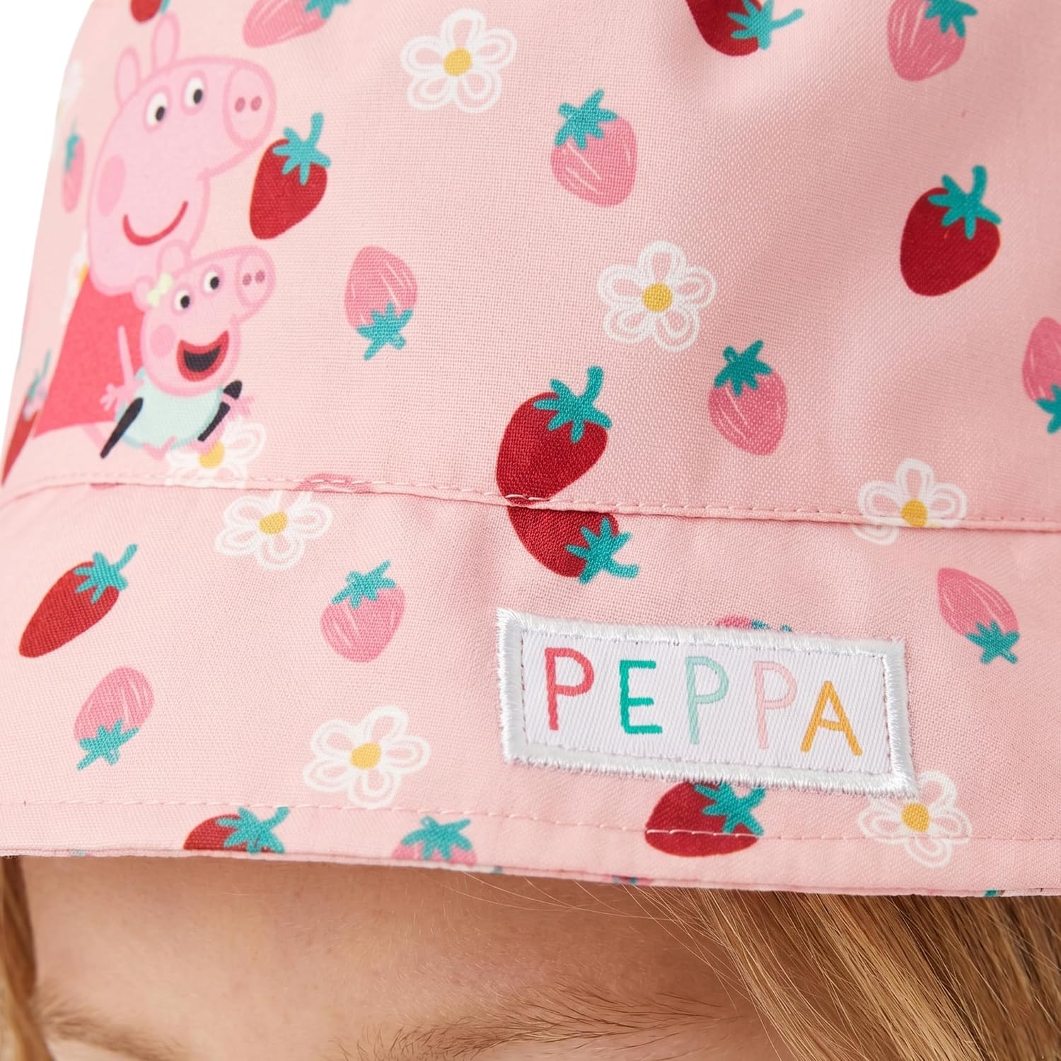 Peppa Pig Girls Bucket Hat, Peppa and Evie Girls Hat, Summer Cap for Kids, Pink, One Size