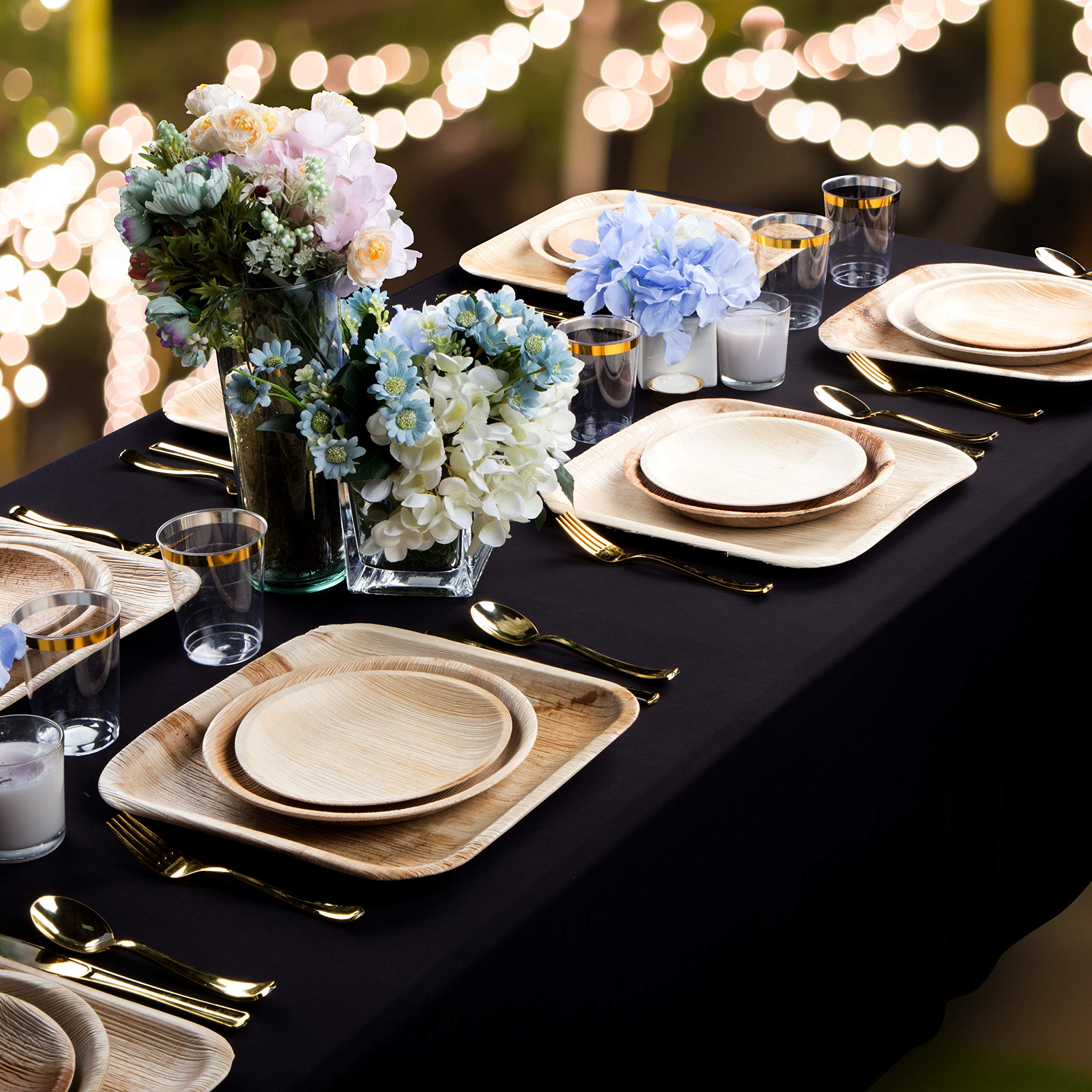 7 in Party Plates Palm Leaf Plates Biodegradable Plates 25 pc Nice