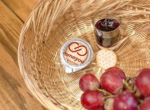 Miniatura 2 de Mmeyou - Paquete familiar de obleas de comunión prellenadas para vino de comunión Mmeyou con jugo de uva roja (caja de 35)  Juego de comunión todo