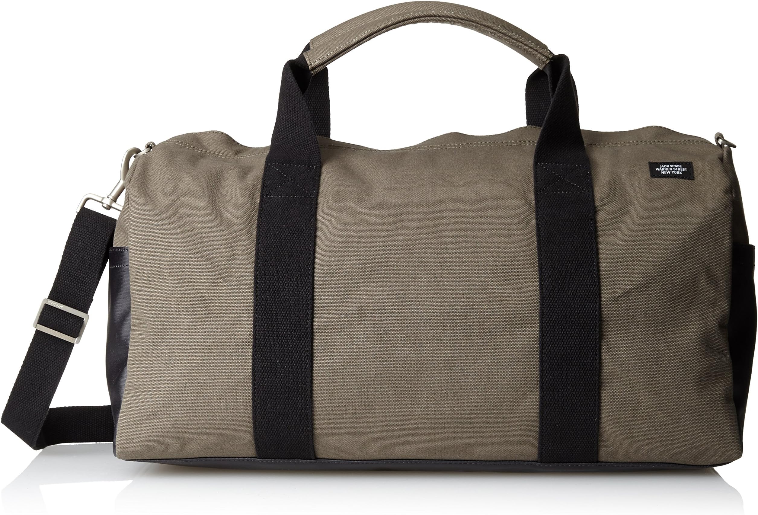 Men's Colorblock Canvas Carryall Duffle, Grey/Navy, One Size