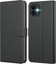 iPhone 11 Case, Leather Wallet Case, Flip Case with Card Holder and Magnetic Buckle, Black