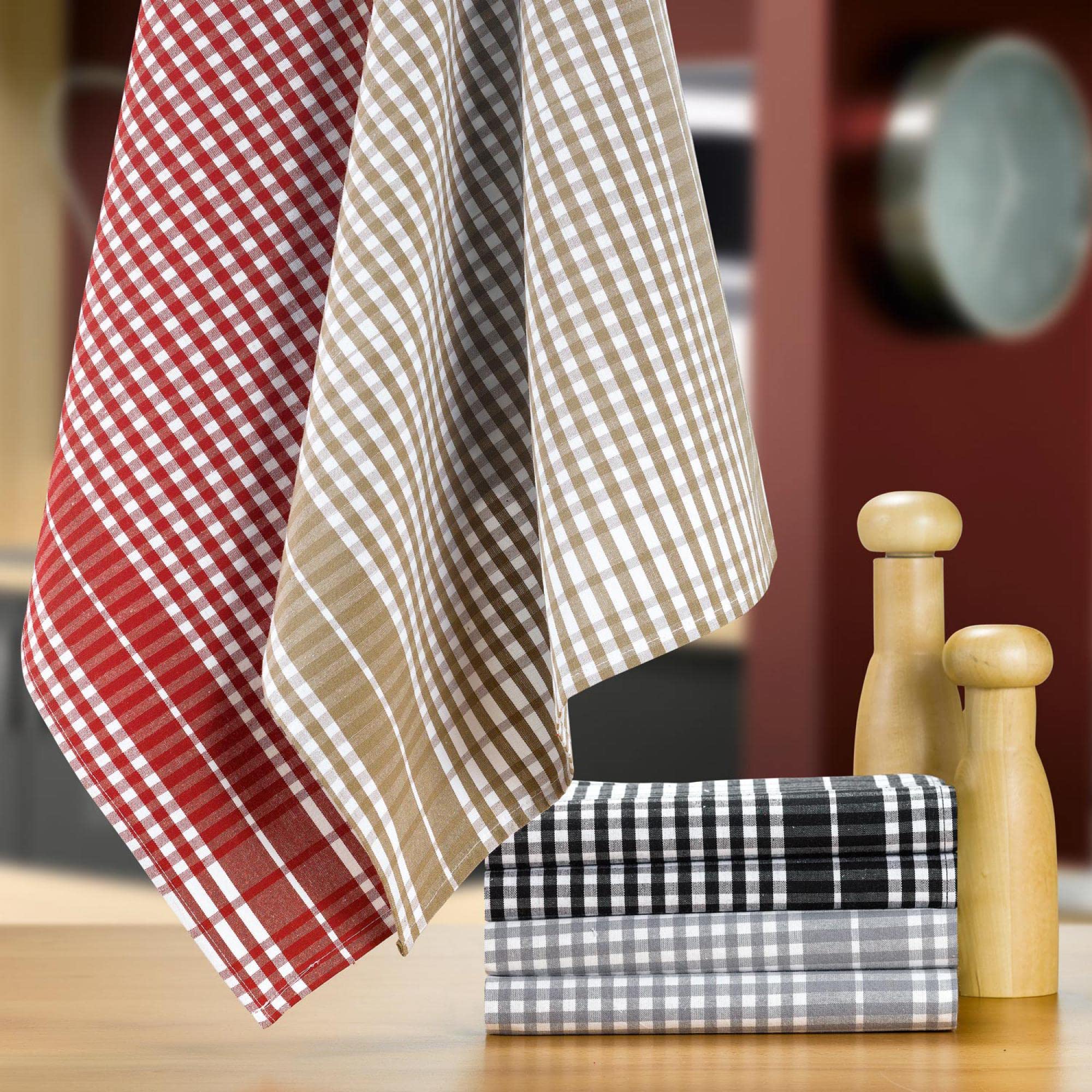 Winkler Strofinaccio Da Cucina Shadoks 48x72cm In Puro Cotone Ecru - Canovaccio Assorbente E Divertente Con Illustrazioni Originali