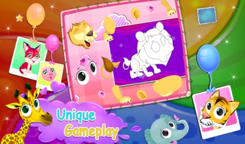Kids Animal Jigsaw Puzzles - Improving Preschool Basic Skills,Addictive and Learning game for kids, girls, boys and toddlers – vue 6
