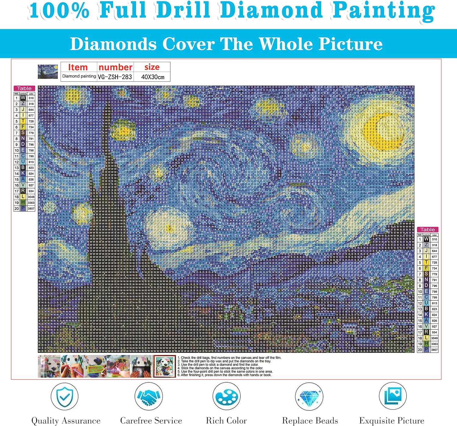 Amazon.co.jp: VeGuude ダイヤモンドペインティングキット 大人用