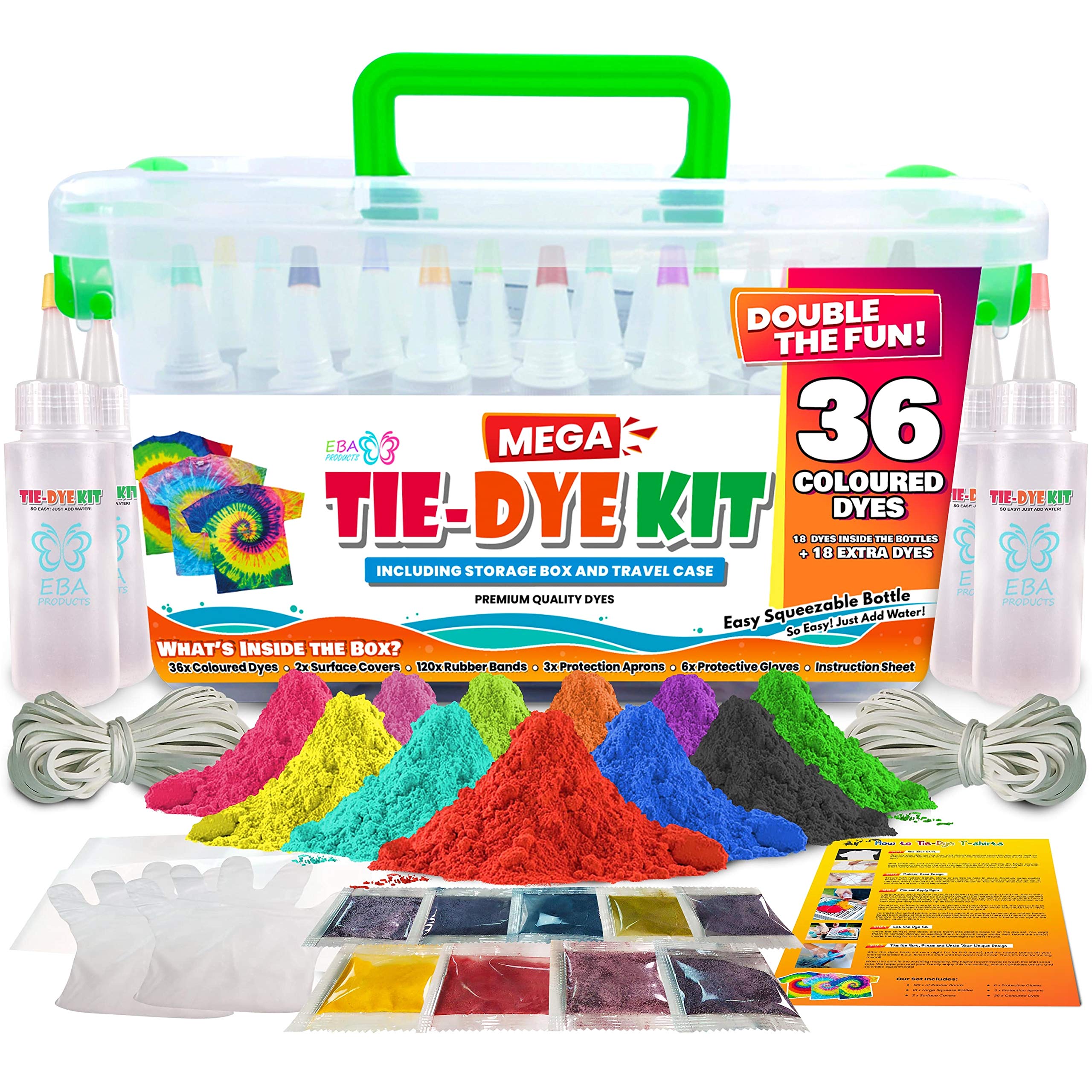 Buy EBAProducts Mega Tie Dye Kit with 36 Vibrant Colours Arts And