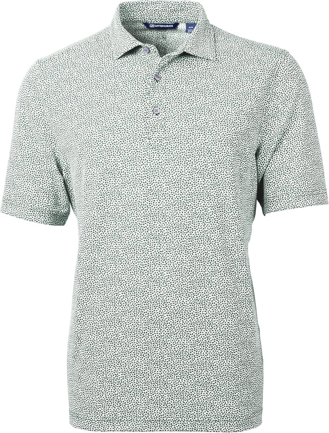 Cutter & Buck Virtue Eco Pique Botanical Print Recycled Mens Polo
