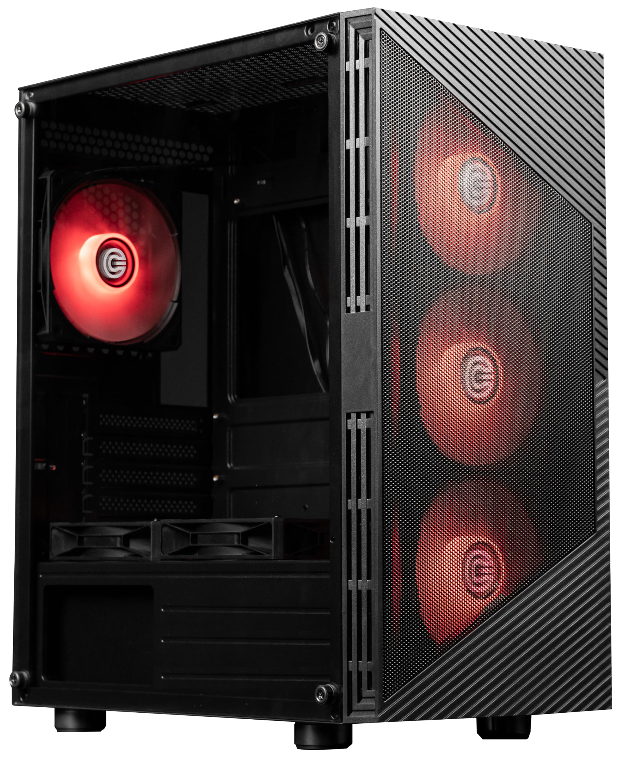 Circle Gladius M4 Mid- Tower Computer Case with Type C 2.0 | Gaming Cabinet - Black| Support M-ATX, ITX | Pre- Installed 3 x 120mm Front, 2 x 120mm Bottom and 1 x 120mm Rear ARGB Mirror Fans-image-27