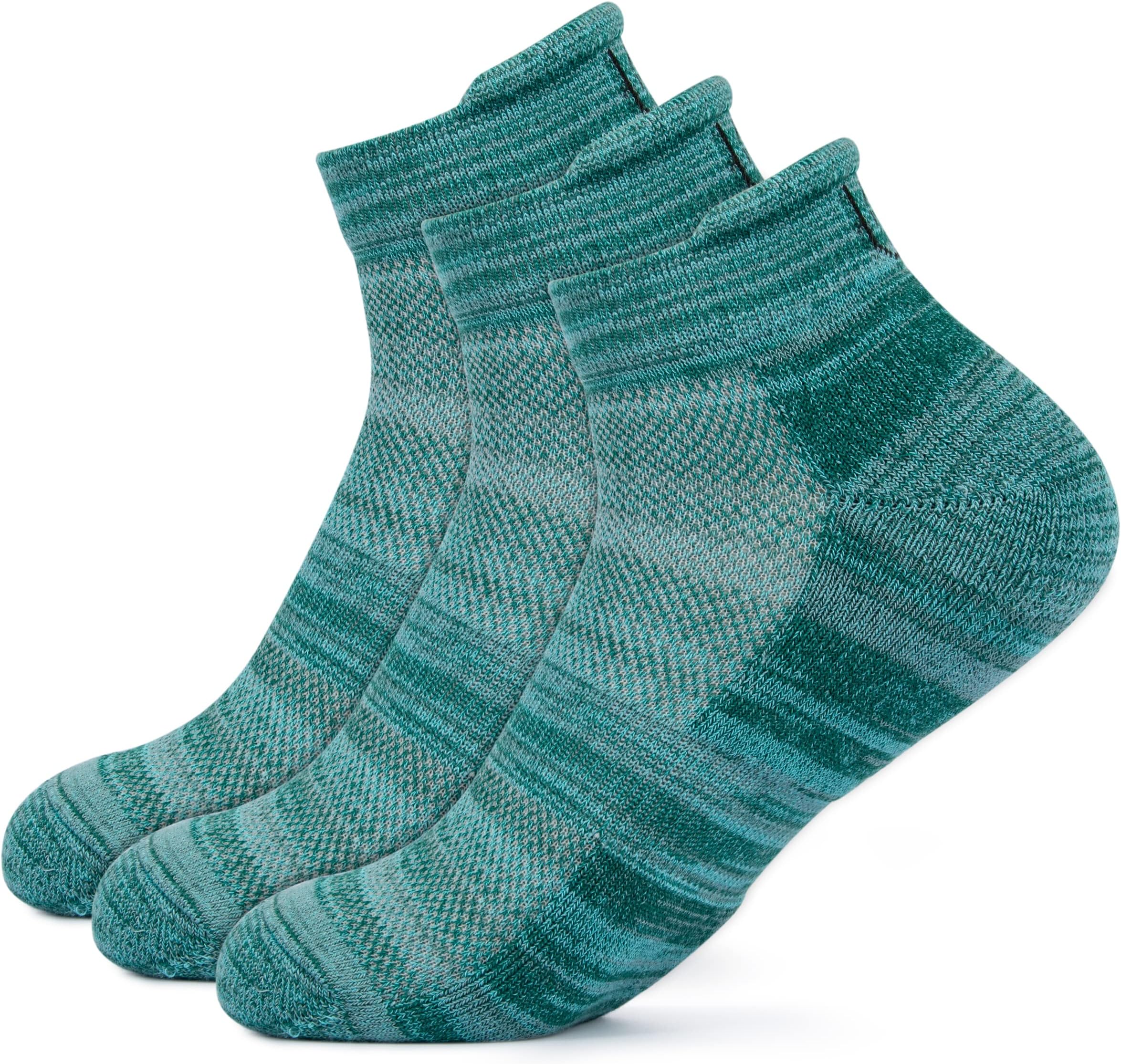 MushBamboo Anti Odor, Breathable, Anti Blister Bamboo Ankle Socks for Men & Women for Casual & Sports Wear (Pack of 3, Melange)