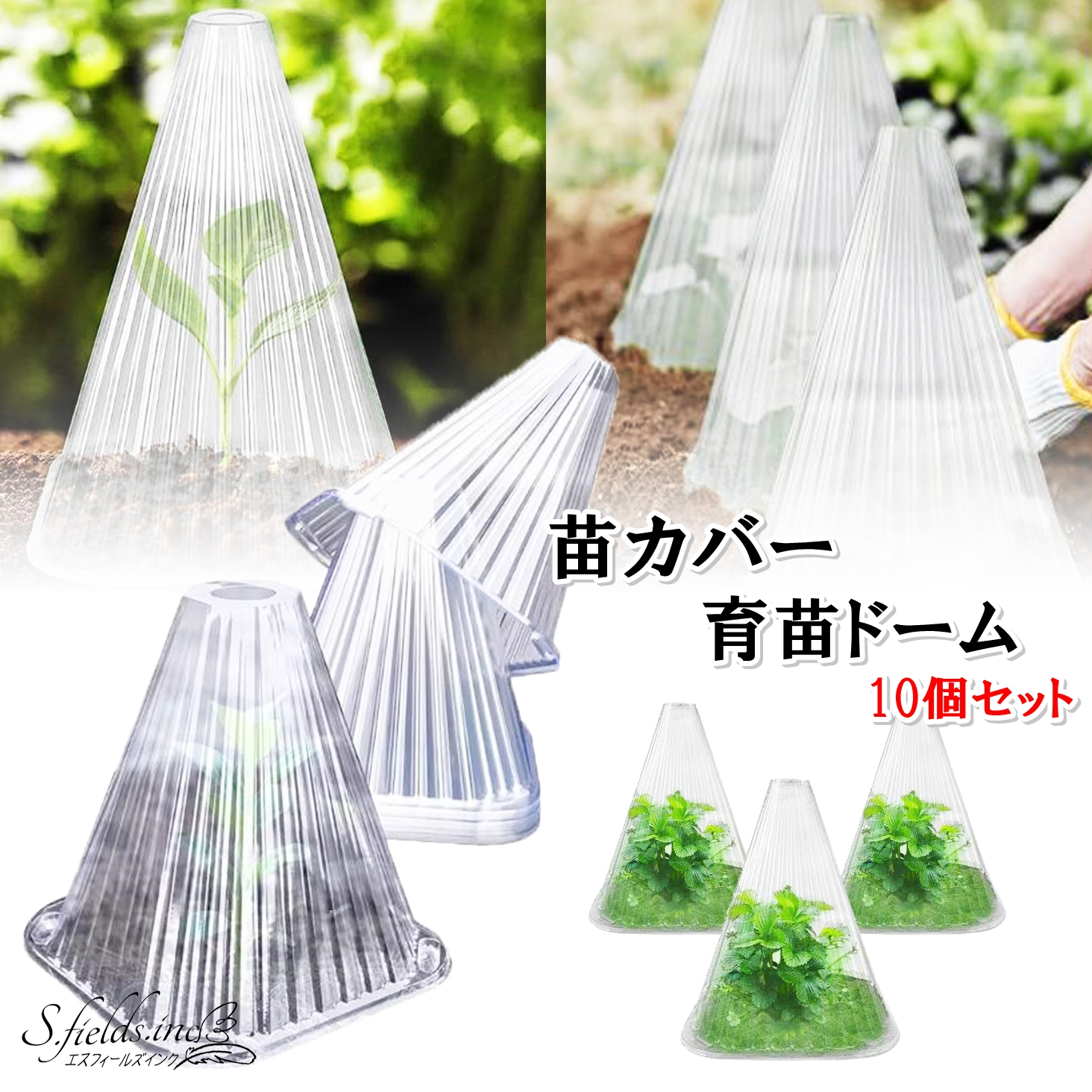 Amazon | S.fields.inc 苗カバー 育苗ドーム 10個セット 播種 種まき Amazon | S.fields.inc 苗カバー 育苗ドーム 10個セット 播種 種まき