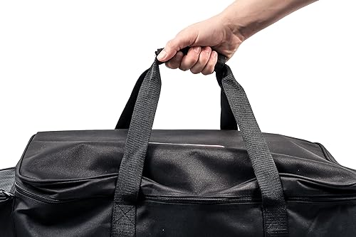 Miniatura 3 de Camco Olympian 5500 - Parrilla de gas propano portátil, de acero inoxidable, con soporte de montaje para remolque y patas plegables para uso en mesa