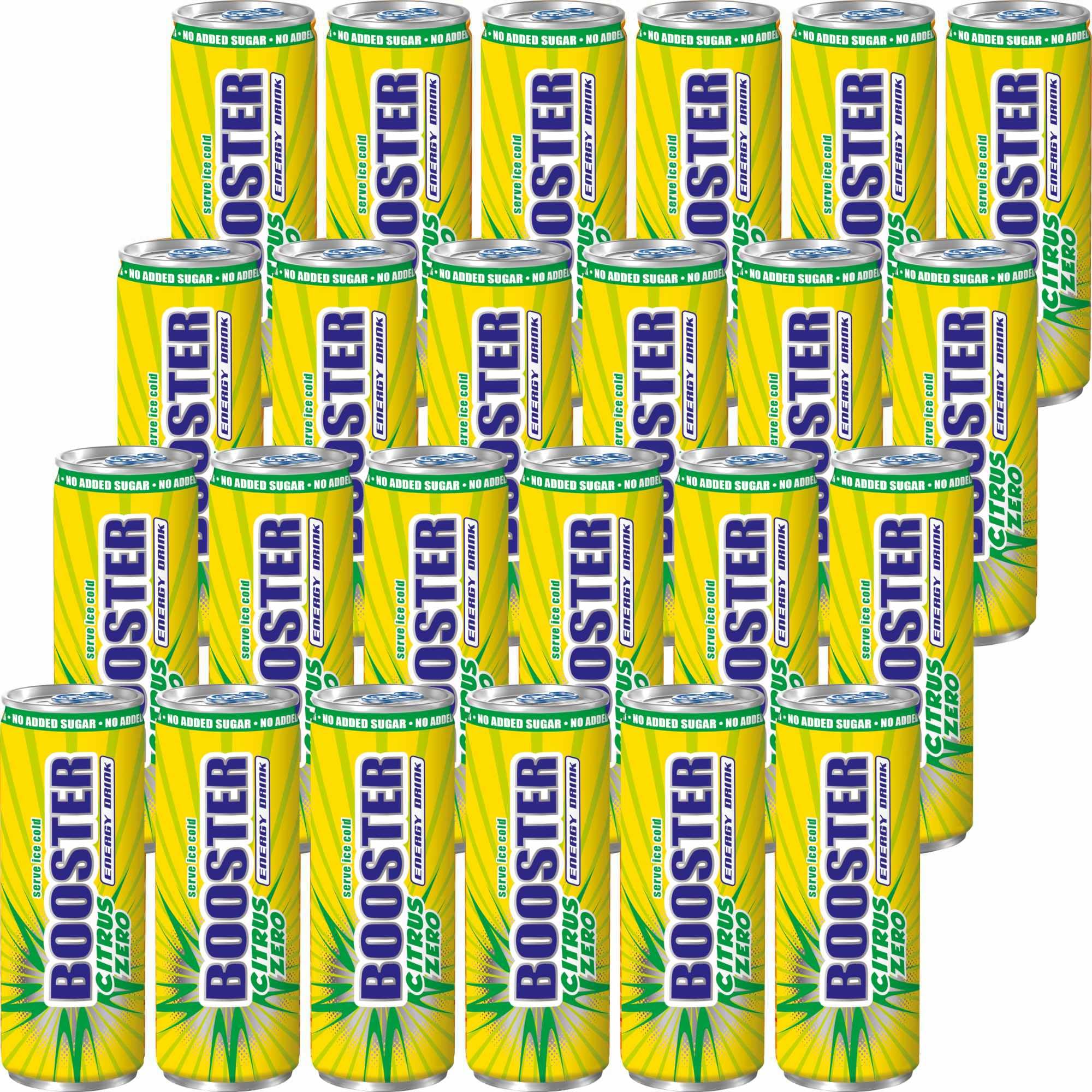 usy Bundle für Booster Energy Drink Citrus Zero DPG 2er Pack (48x330ml Dose) + usy Block
