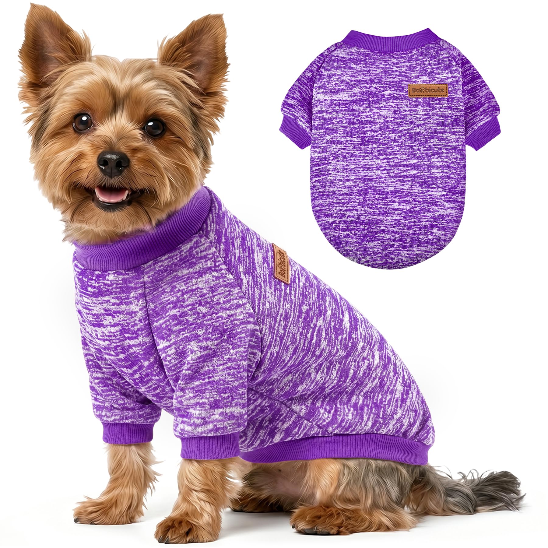 1 Pack Dog Sweaters for Small Dogs Girl Boy Winter Fleece Clothes Warm Soft Dog Sweatshirt Outfit for Dogs Cats Pet Apparel