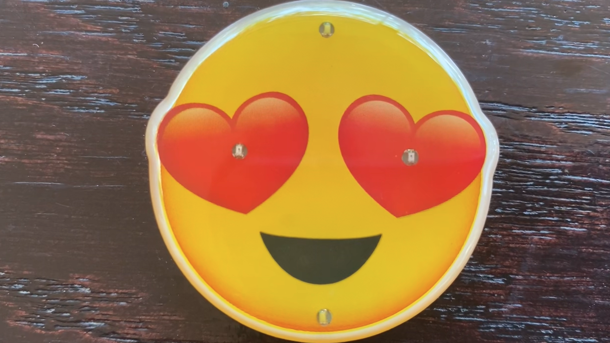 Red and yellow happy face emoji watch Smiley Face Watch - Etsy main image 2