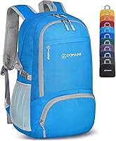 Vista 21 de ZOMAKE Mochila plegable ligera 30L, mochilas plegables para senderismo, mochila plegable compacta resistente al agua para viajes