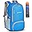 ZOMAKE Lightweight Packable Backpack 30L, Foldable Hiking Backpacks Water Resistant Compact Folding Daypack for Travel(Light Blue)