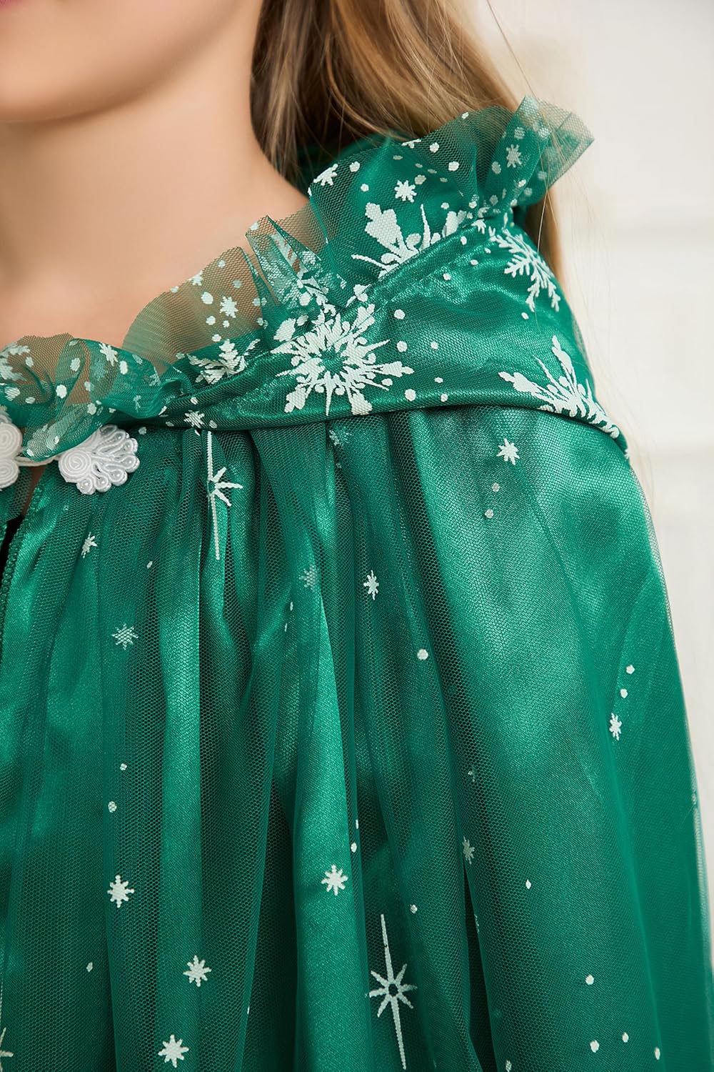 Girls Elsa Cape Kids Play Cloak Costume Girls Queen Princess Cape - Image 6