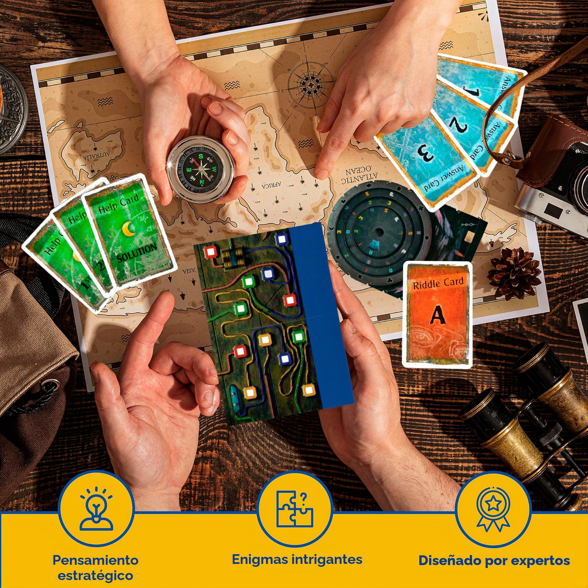 Thames & Kosmos - Exit: The Gate Between Worlds - Level: 3/5 - Unique Escape Room Game - 1-4 Players - Puzzle Solving Strategy Board Games for Adults & Kids, Ages 10+ - 692879