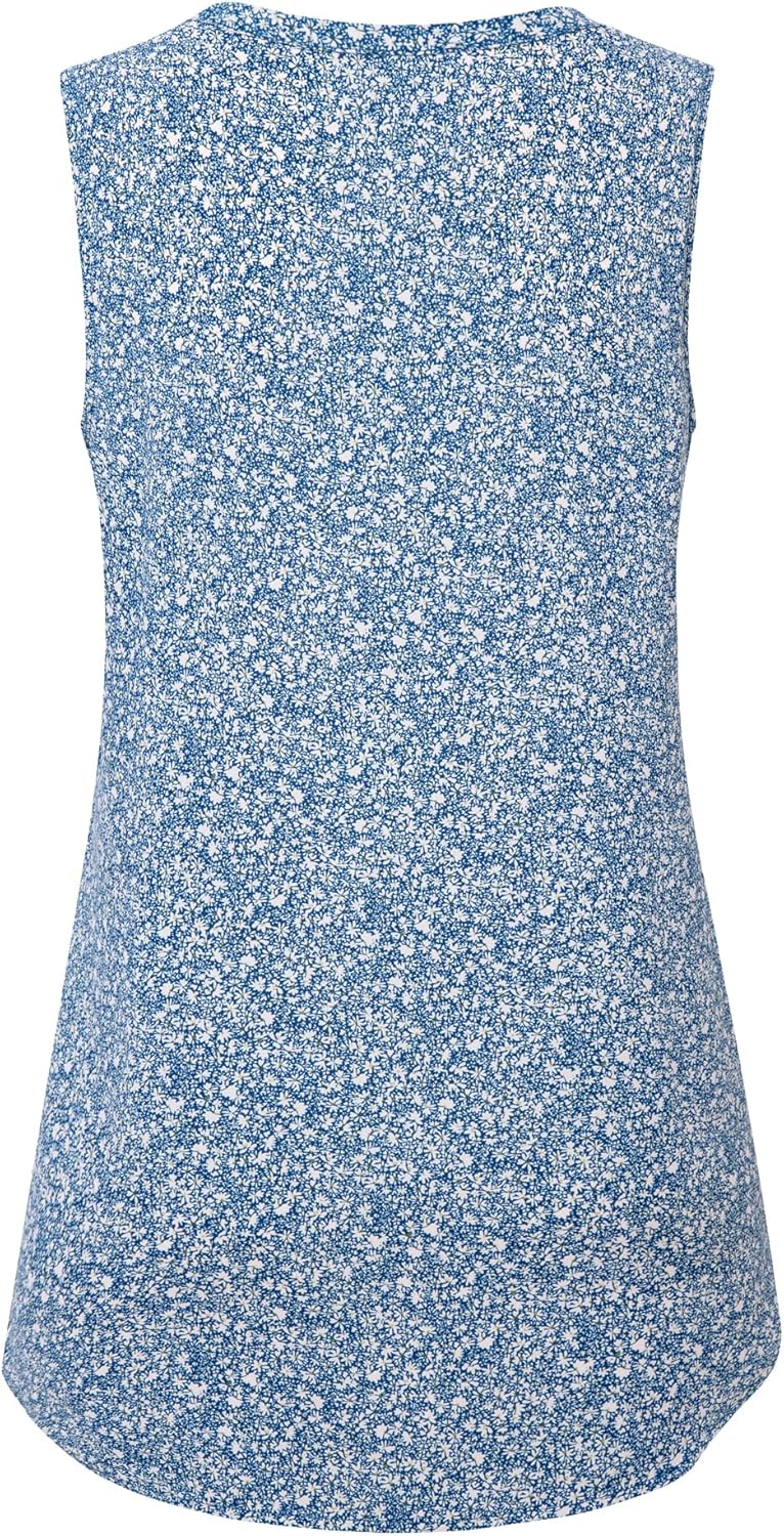 Timeson Women's Chiffon V Neck Sleeveless Blouse Tops Office Work Shirts - Image 4