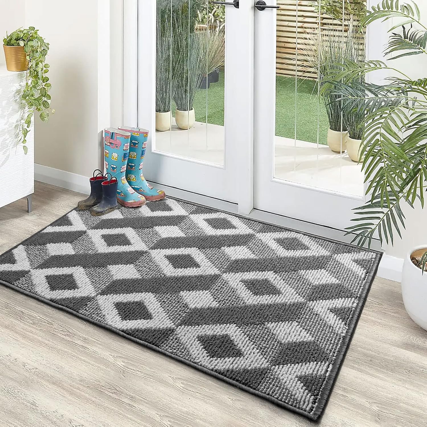DEXI Front Door Mat NonSlip Indoor Door Mat Washable