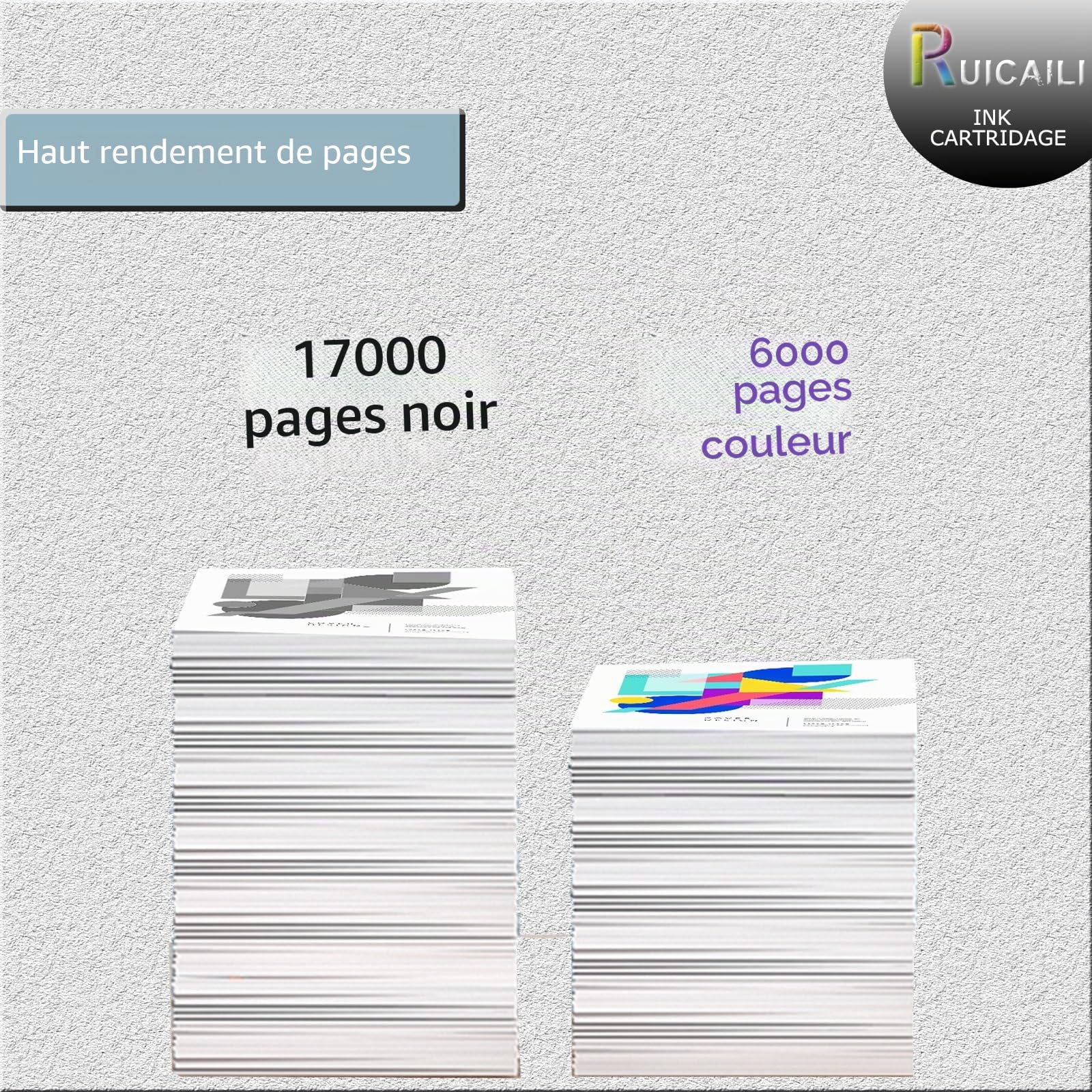 IM C300 C400 Lot de 4 cartouches de toner de rechange pour imprimante Ricoh Work avec IM C300 C400 Noir/cyan/magenta/jaune