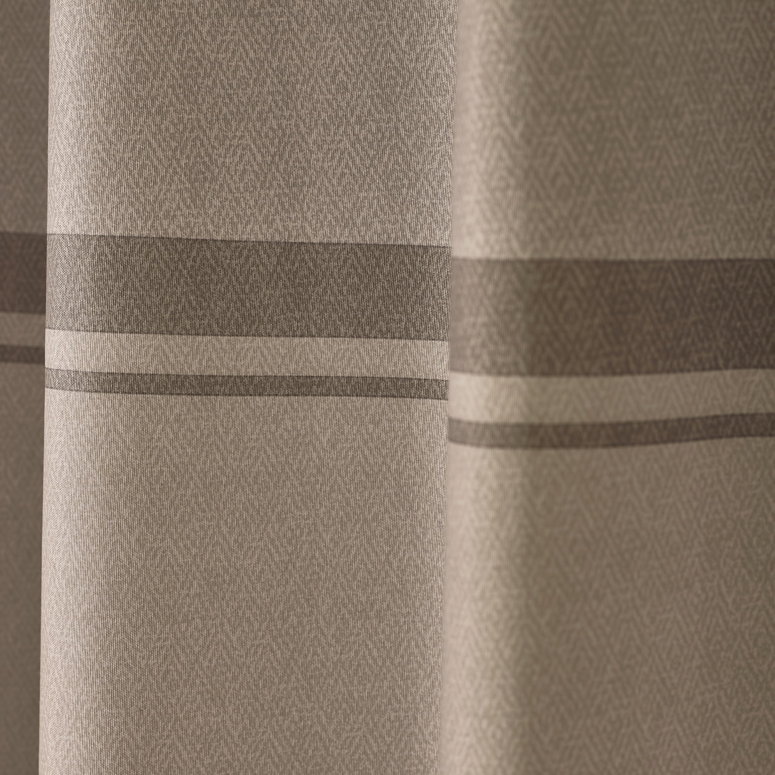 Catherine Lansfield Melville 46x54 Inch Lined Eyelet Curtains Two Panels Natural, W 46.1" x L 53.9" (1 Panels) - Image 3