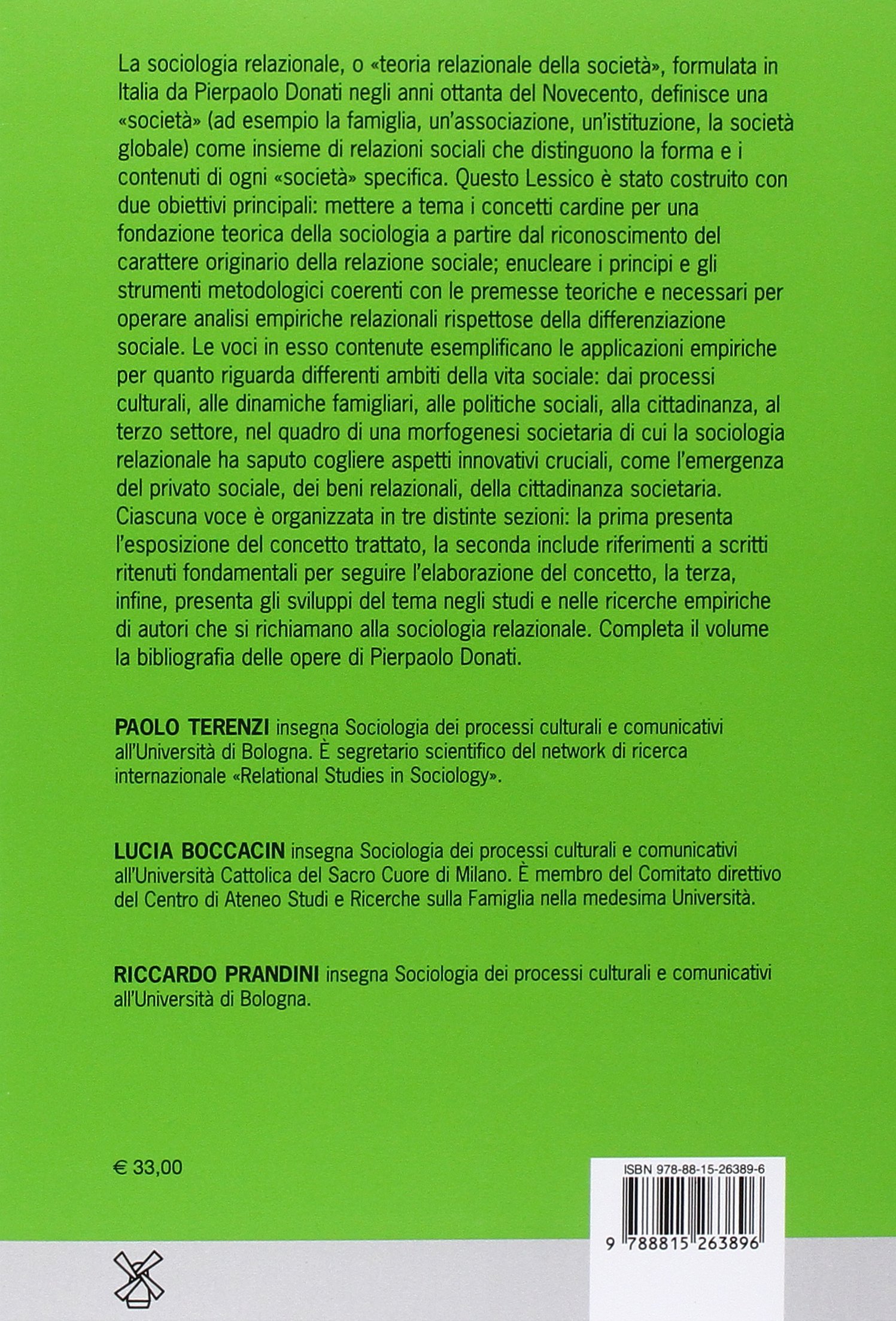 Lessico della sociologia relazionale