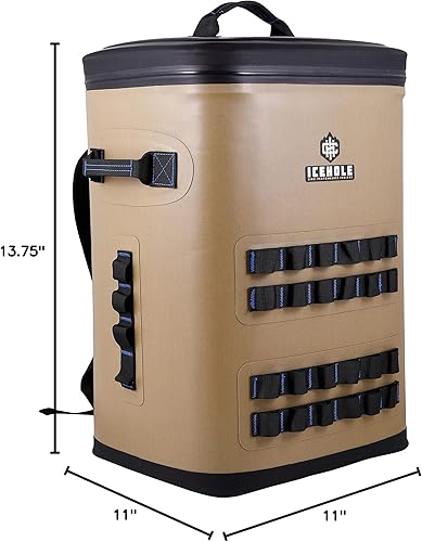 Miniatura 4 de ICEHOLE Mochila Cooler Soft Cooler Bag 30 latas portátil, impermeable, resistente a la perforación, aislamiento de espuma