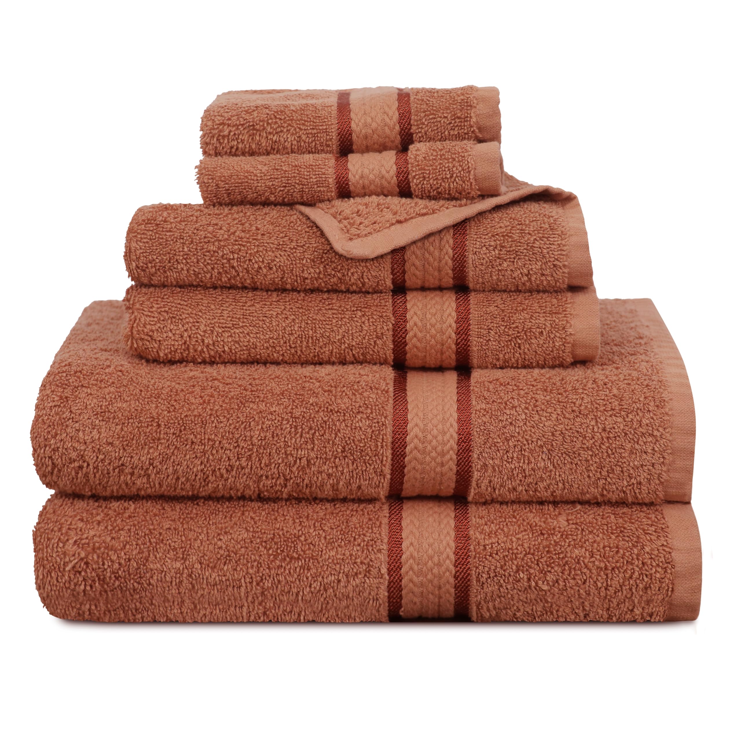 COTTON CRAFT Ultra Soft Navy Towel Set - 6 Piece -14