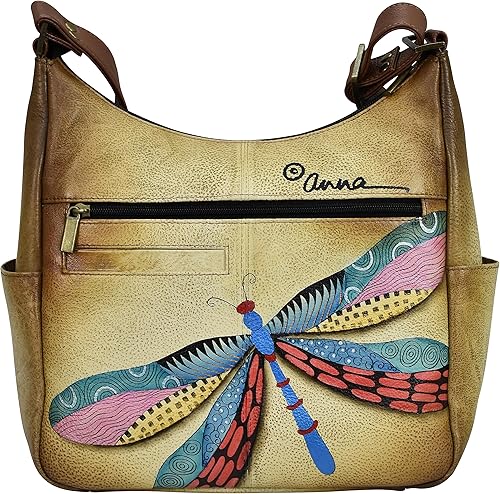 Miniatura 2 de Anna by Anuschka Organizador alto con cremallera y múltiples compartimentos para mujer de cuero genuino