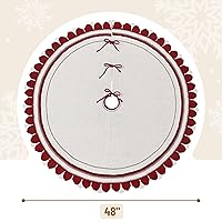 Vista 12 de Mr. Pen Christmas Tree Skirt - 48 inches, Faux Fur, White